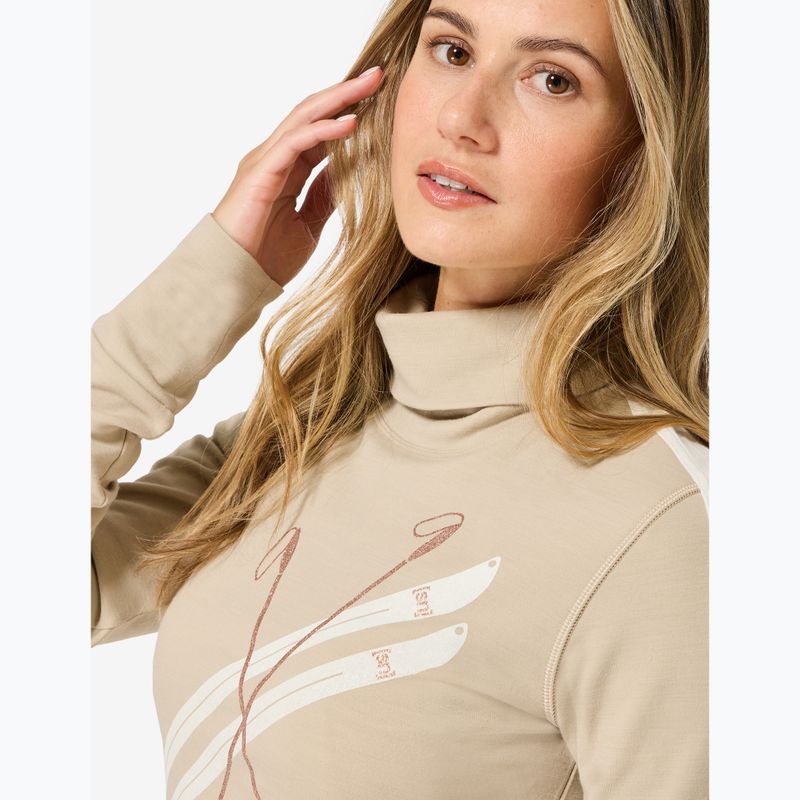Sweter damski Super.Natural KryTeeede Ski Roll Neck pepper/white/mountain trail gl/white 3