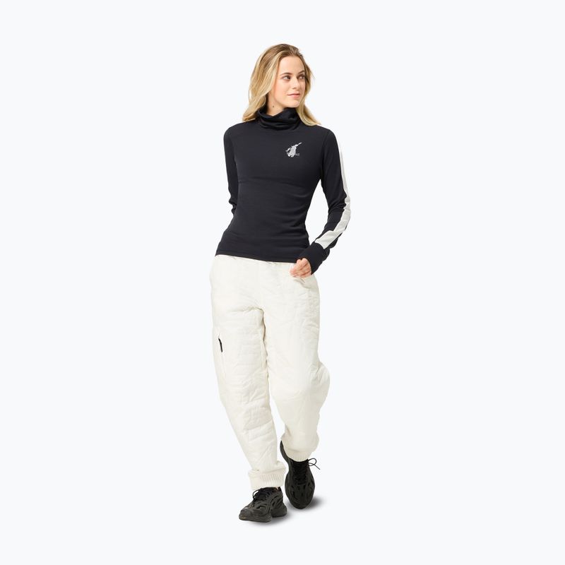 Sweter damski super.natural Bunny Roll Neck jet black/f.white/various/eucalyptus gl 2