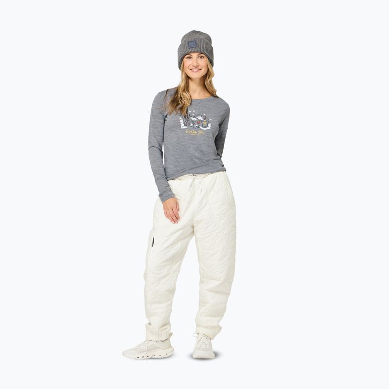 Longsleeve damski super.natural Apres Ski cashmere grey melange/various 2