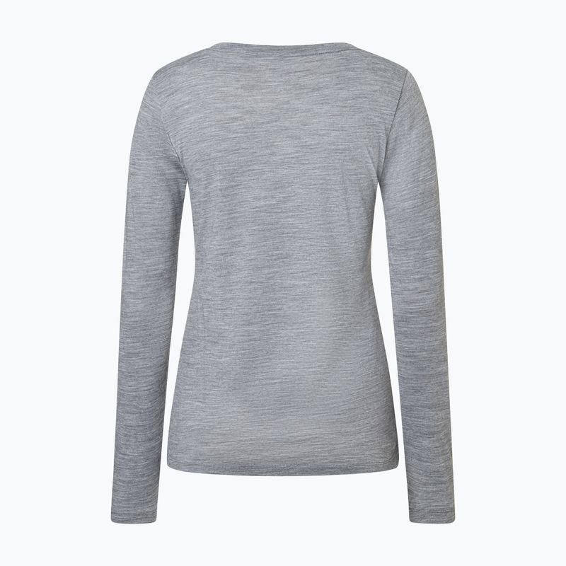 Longsleeve damski super.natural Apres Ski cashmere grey melange/various 6