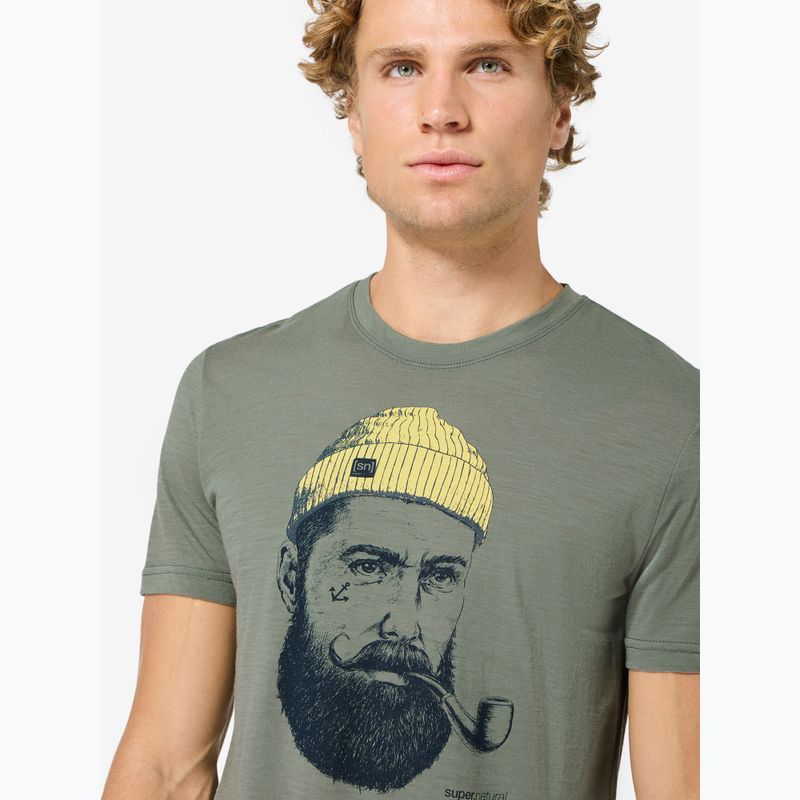 Koszulka męska Super.Natural Sailor Tee eucalyptus/blueberry/aspen gold 3