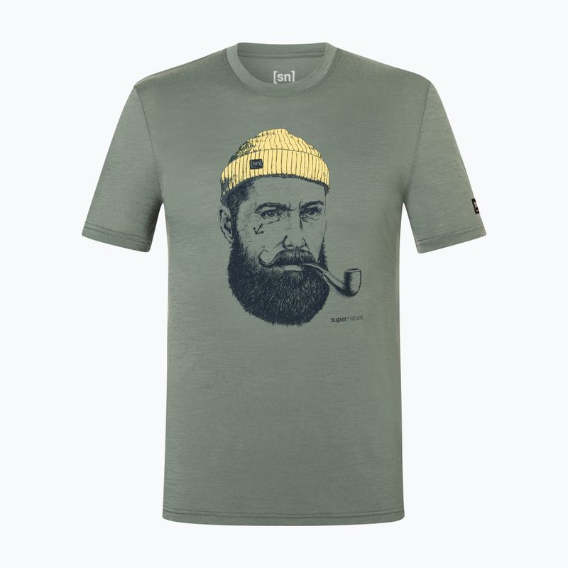 Koszulka męska Super.Natural Sailor Tee eucalyptus/blueberry/aspen gold 4
