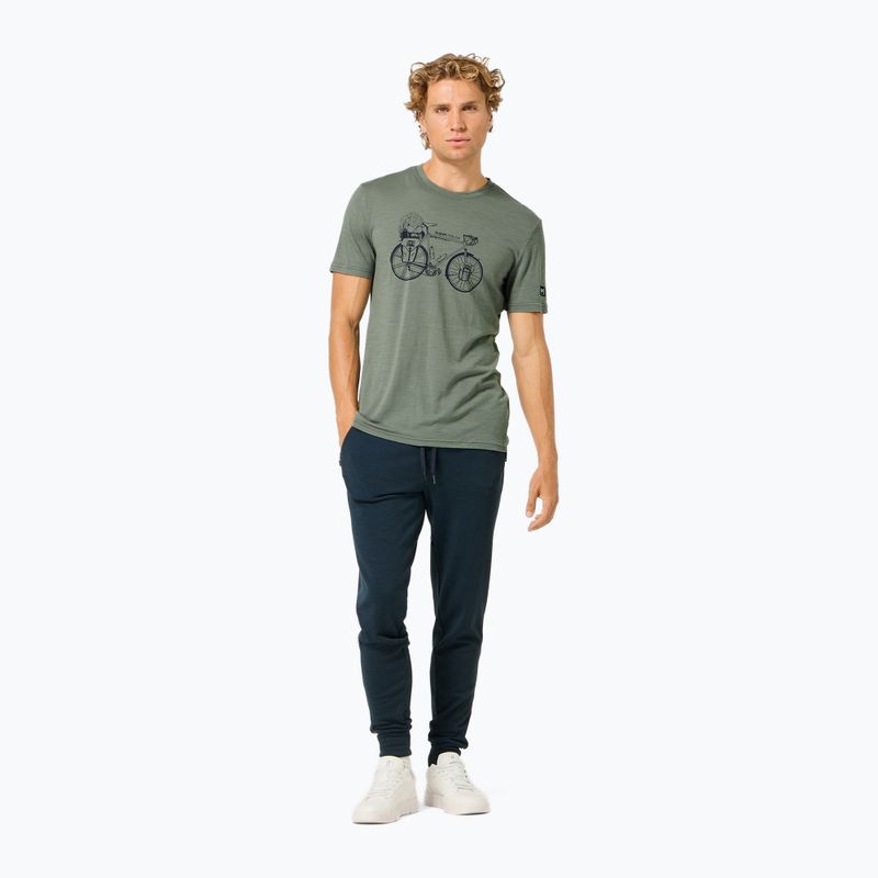 Koszulka męska super.natural Wander Wheel Tee eucalyptus/blueberry 2