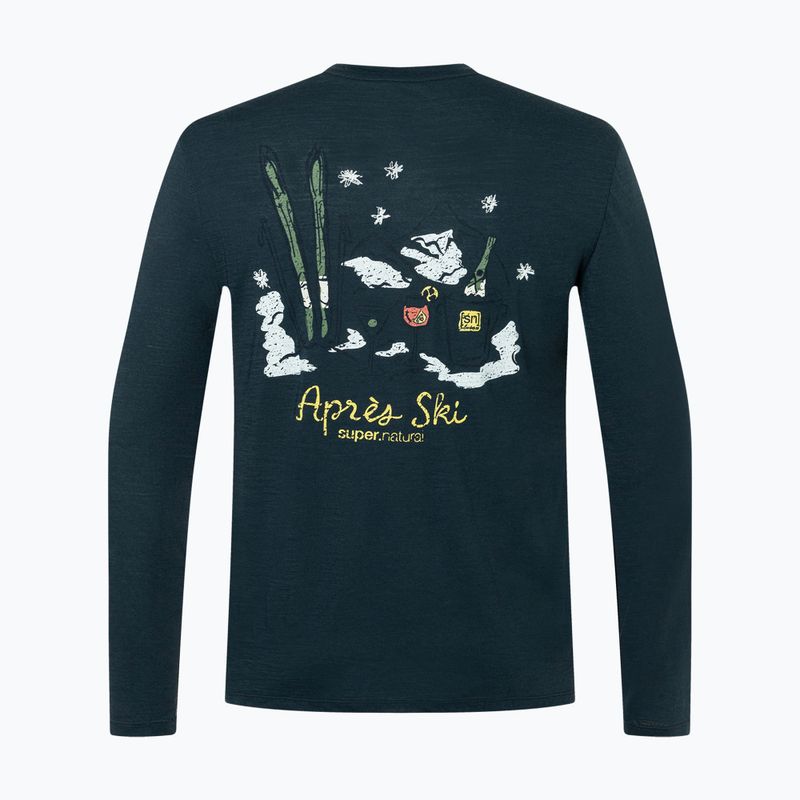 Longsleeve męski super.natural Apres Ski blueberry/various 6