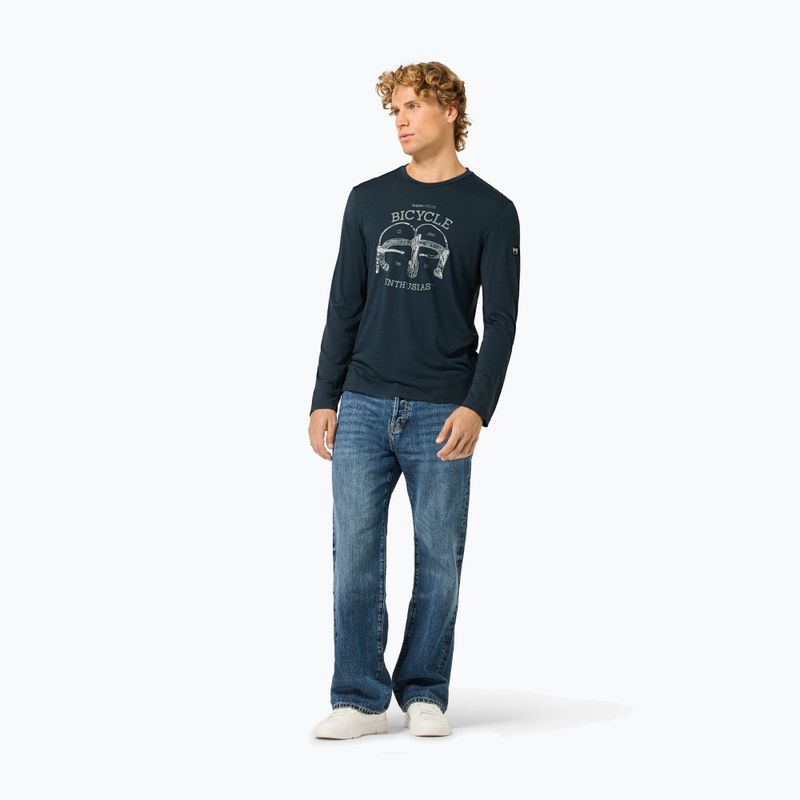 Longsleeve męski super.natural Bike Enthusiast blueberry/various 2