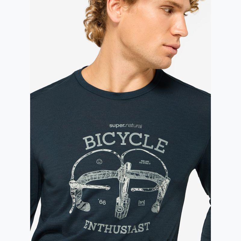 Longsleeve męski super.natural Bike Enthusiast blueberry/various 3
