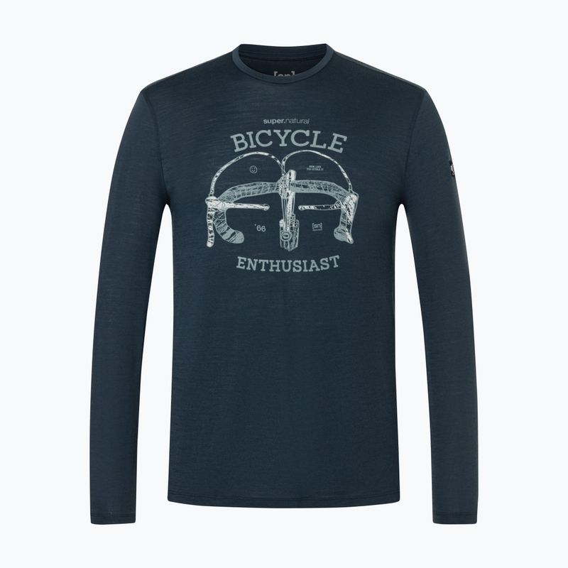 Longsleeve męski super.natural Bike Enthusiast blueberry/various 4