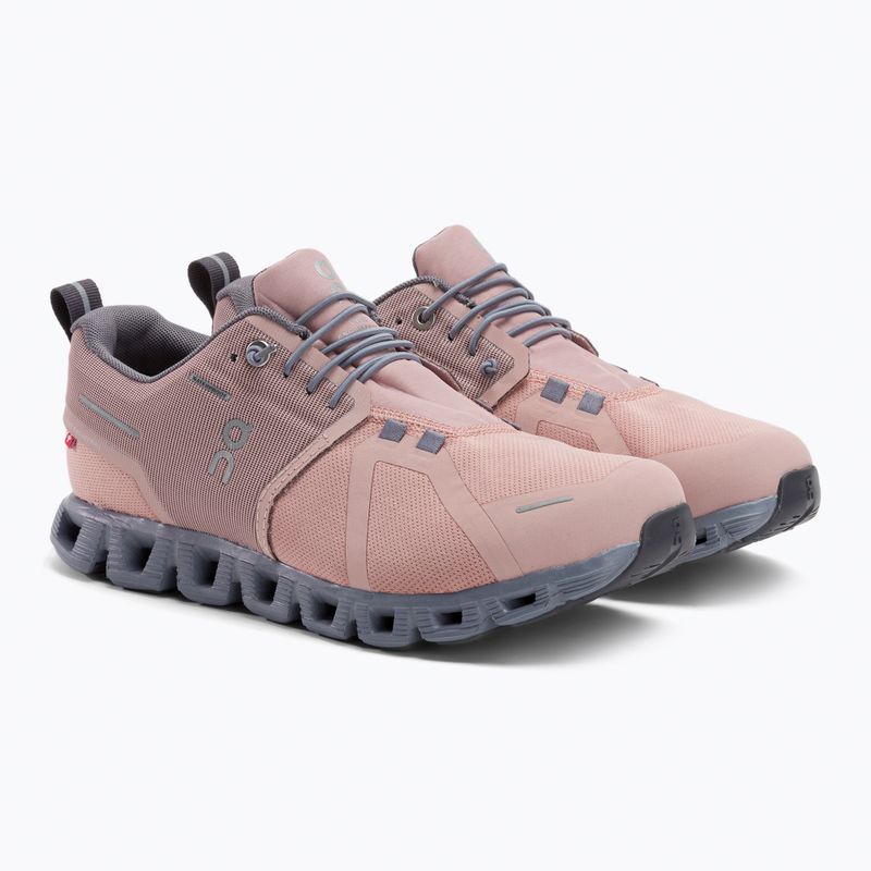 Buty do biegania damskie On Running Cloud 5 Waterproof rose/fossil 5