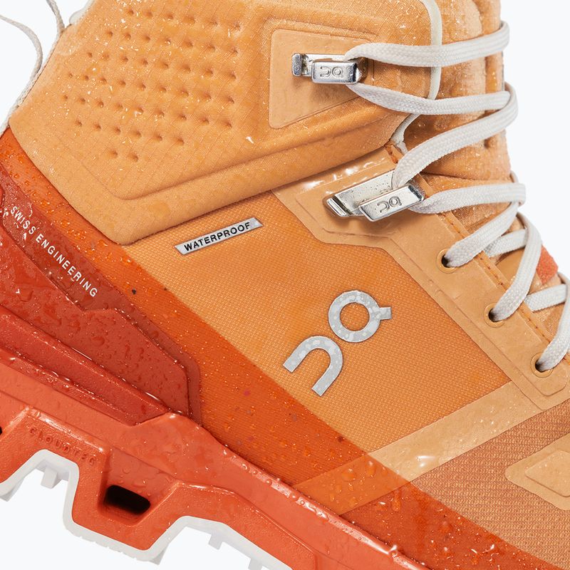 Buty turystyczne damskie On Cloudrock 2 Waterproof copper/flare 10