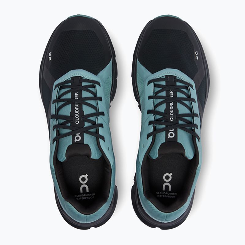 Buty do biegania męskie On Cloudrunner Waterproof black/tide 15