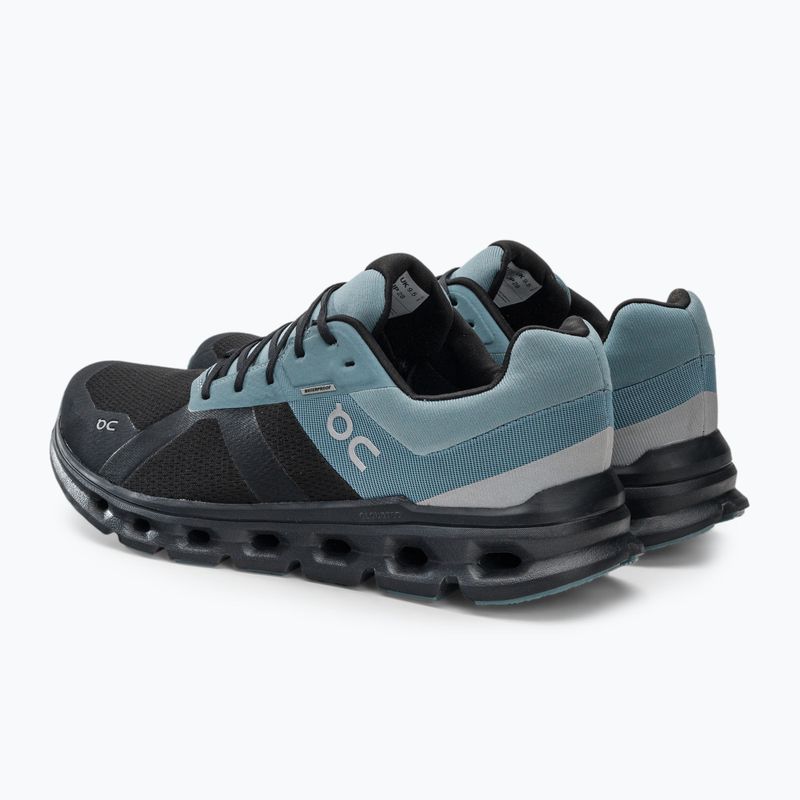 Buty do biegania męskie On Cloudrunner Waterproof black/tide 3