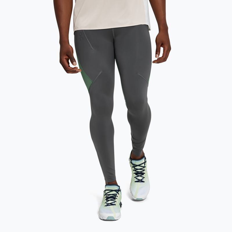 Legginsy do biegania męskie On Running Performance shadow/ivy 3