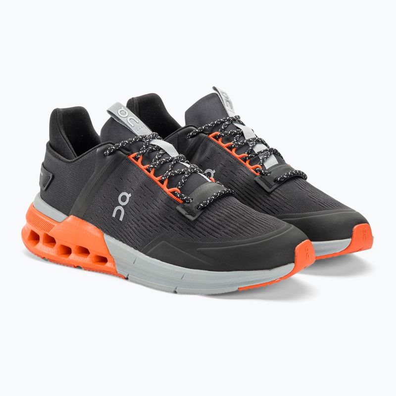 Buty do biegania męskie On Running Cloudnova Flux black/flame 5