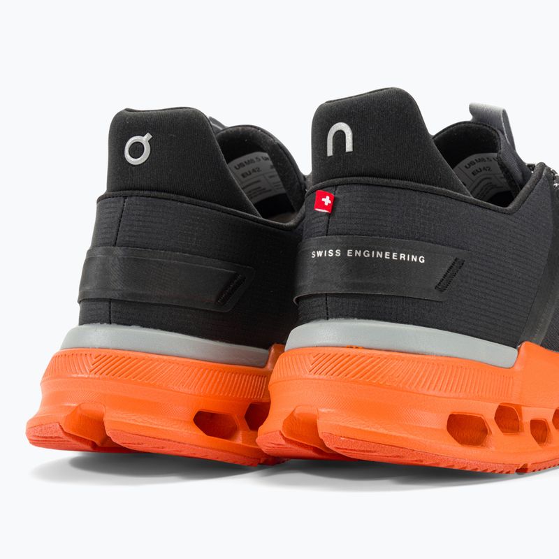 Buty do biegania męskie On Running Cloudnova Flux black/flame 11