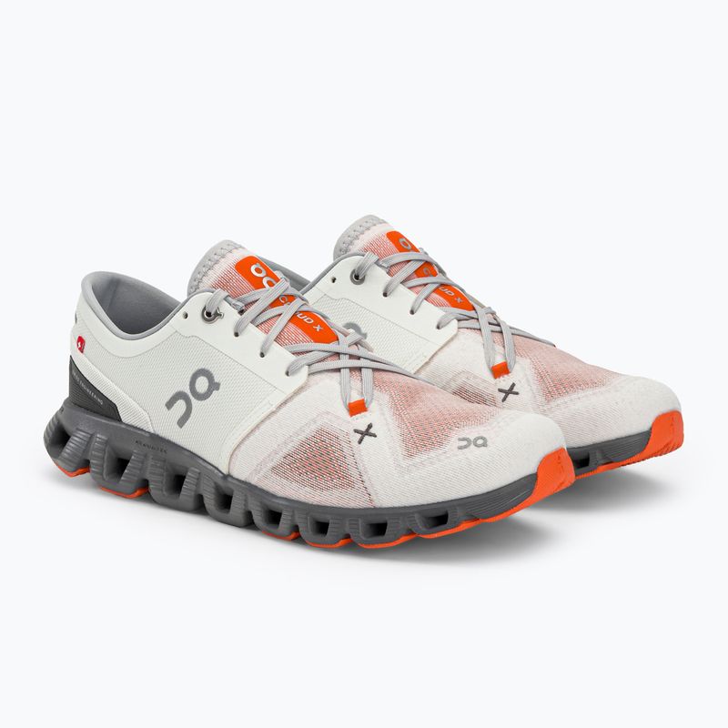 Buty do biegania męskie On Running Cloud X 3 ivory/alloy 4