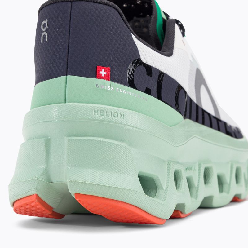 Buty do biegania damskie On Cloudmonster undyed white/creek 10