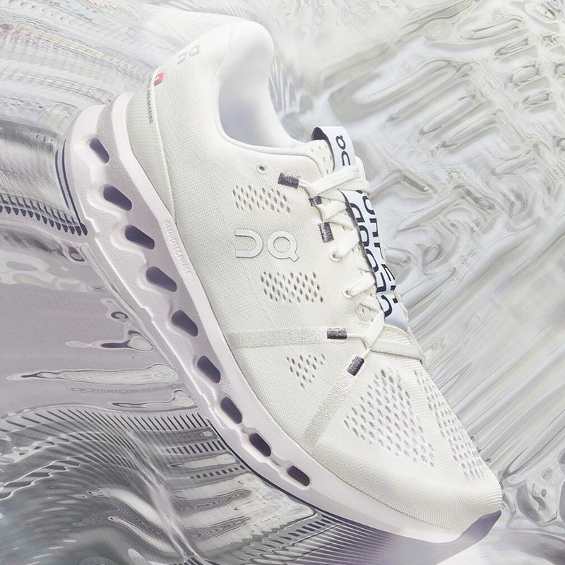 Buty do biegania męskie On Cloudsurfer white/frost 8