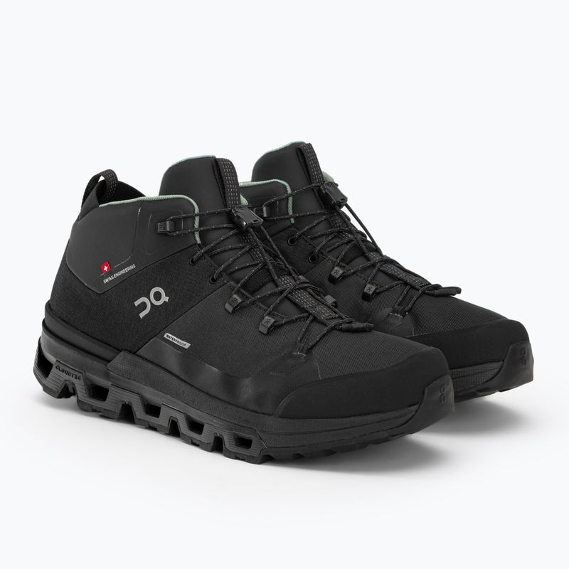 Buty turystyczne męskie On Running Cloudtrax Waterproof black 4