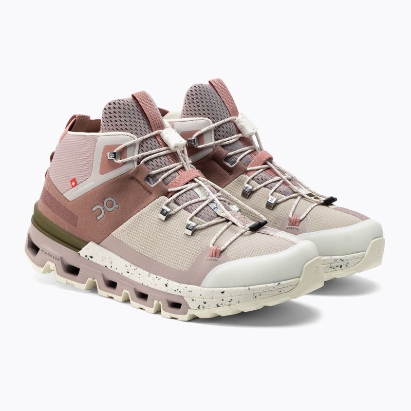 Buty turystyczne  damskie On Running Cloudtrax rose/ivory 4