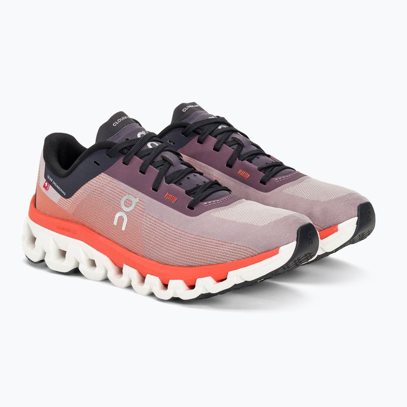 Buty do biegania damskie On Cloudflow 4 quartz/flam 5