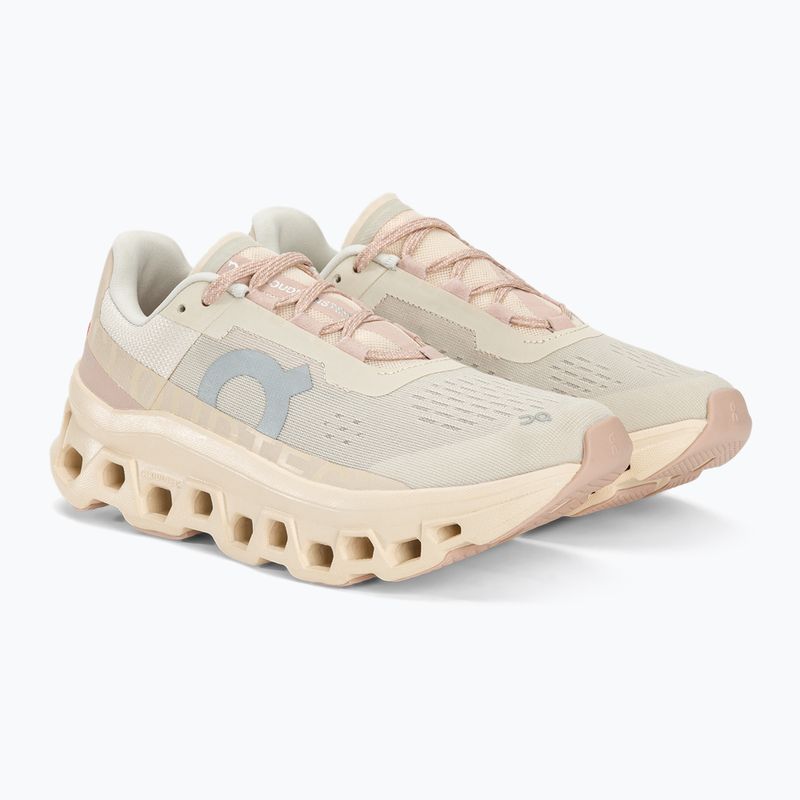 Buty do biegania damskie On Cloudmonster moon/fawn 4