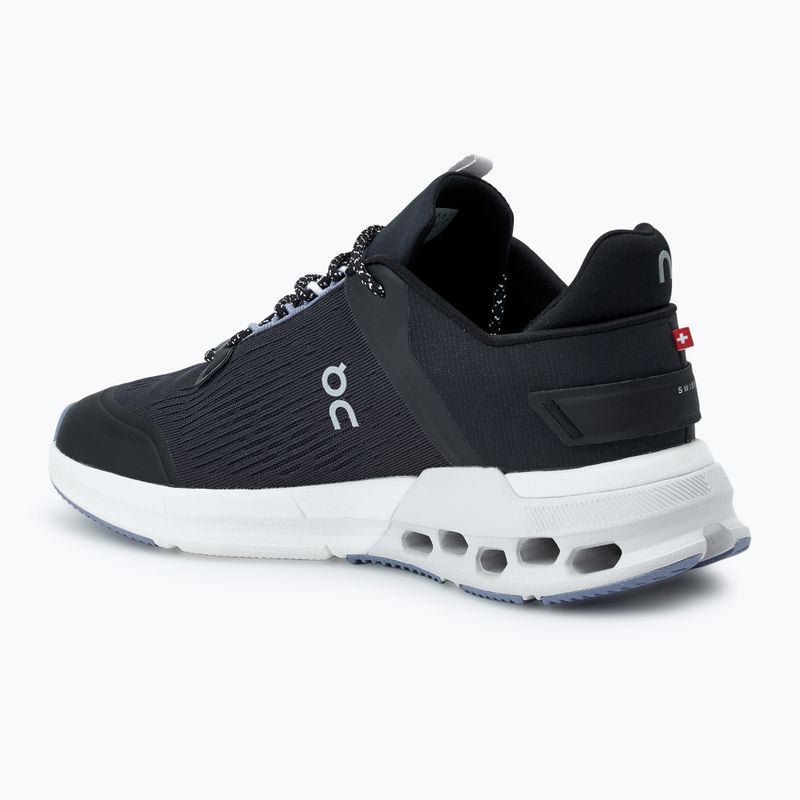 Buty do biegania damskie On Running Cloudnova Flux undyed black/feather 3