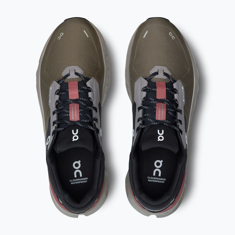 Buty do biegania męskie On Cloudrunner 2 Waterproof olive/mahogany 6