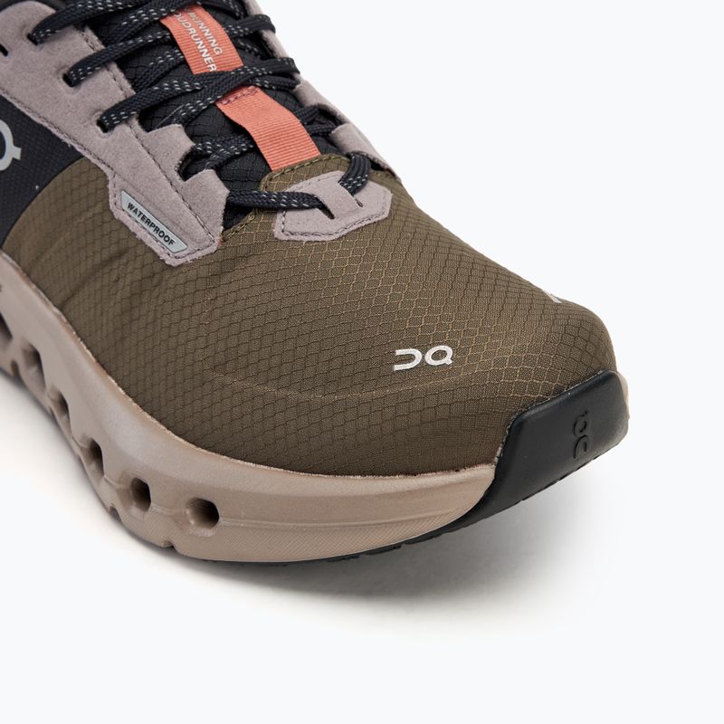 Buty do biegania damskie On Cloudrunner 2 Waterproof olive/mahogany 7