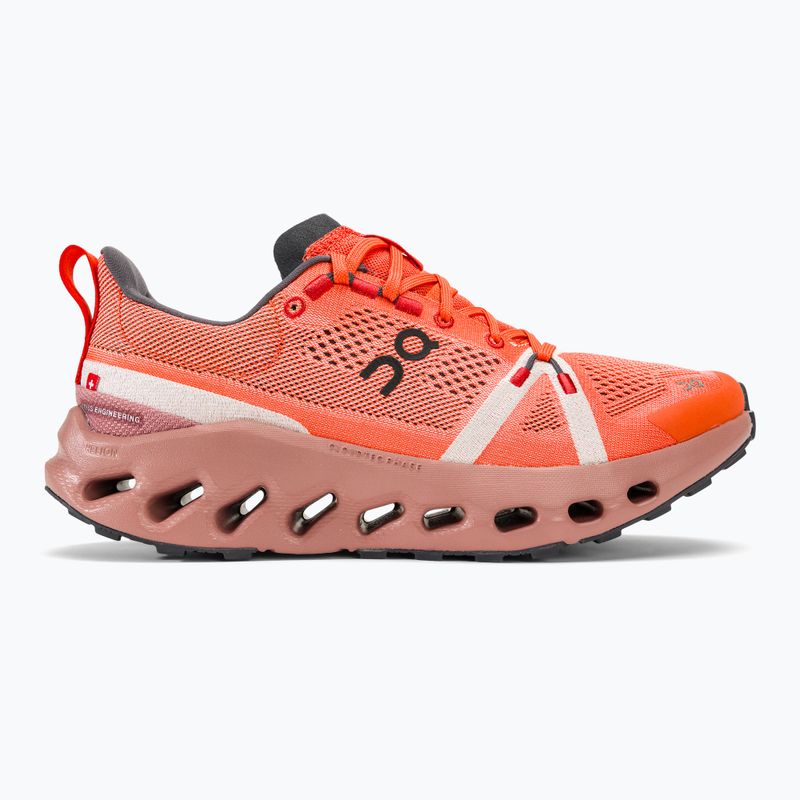 Buty do biegania męskie On Cloudsurfer Trail flame/dustrose 2