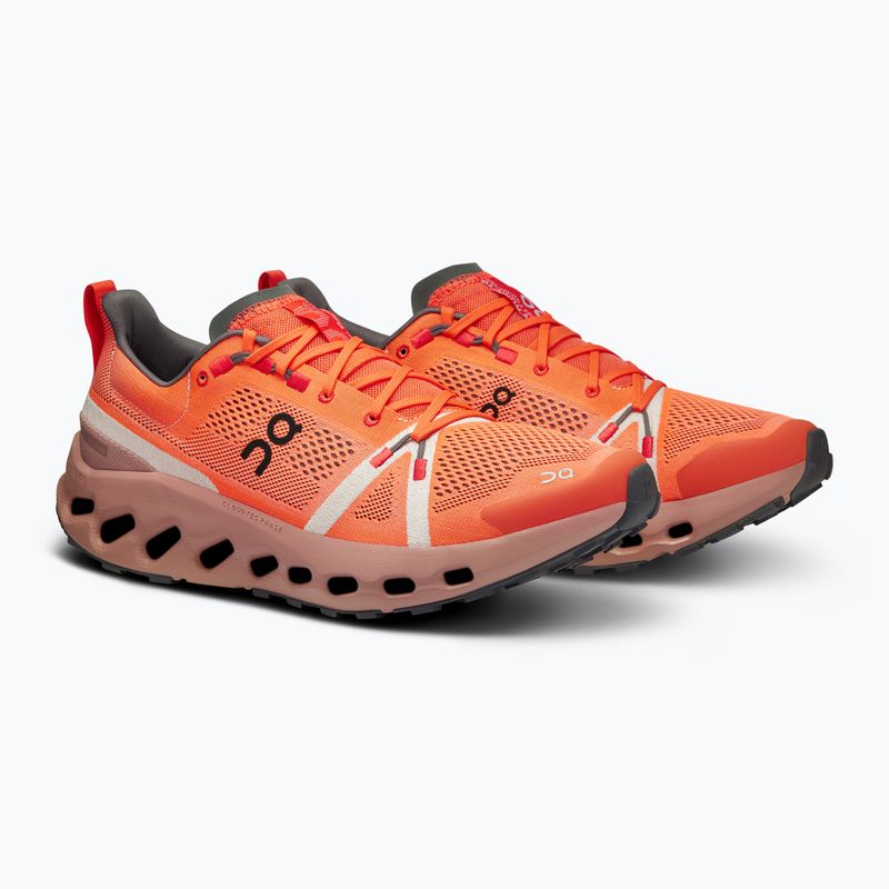 Buty do biegania męskie On Cloudsurfer Trail flame/dustrose 8