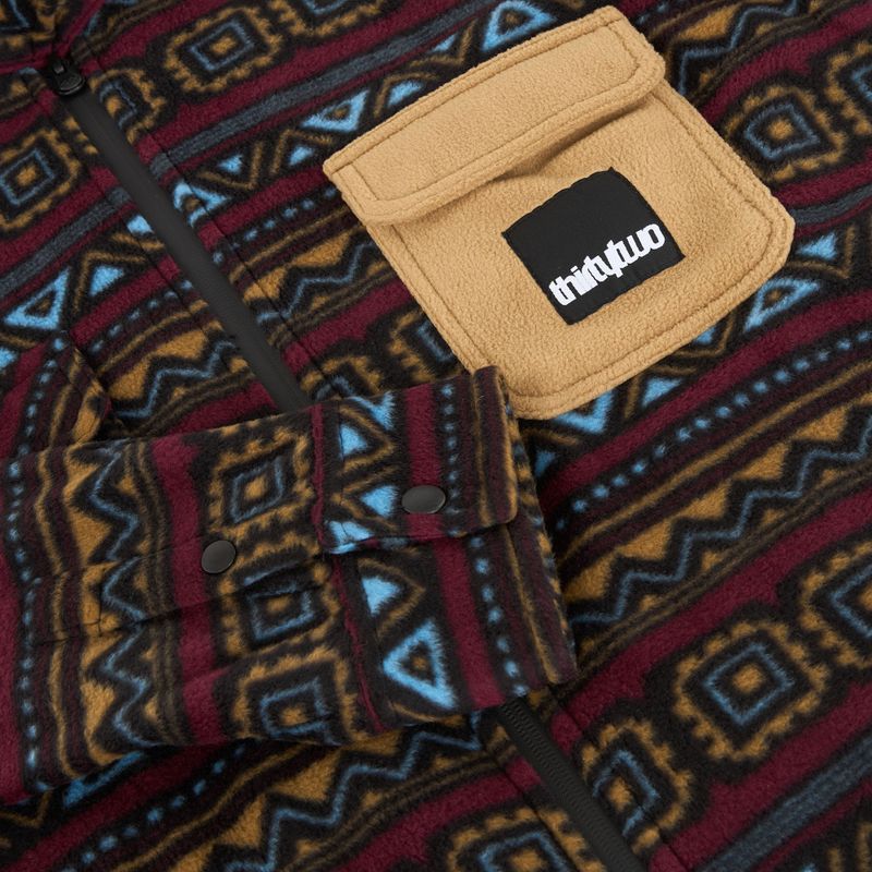 Koszula męska ThirtyTwo Rest Stop Zip Up maroon 3