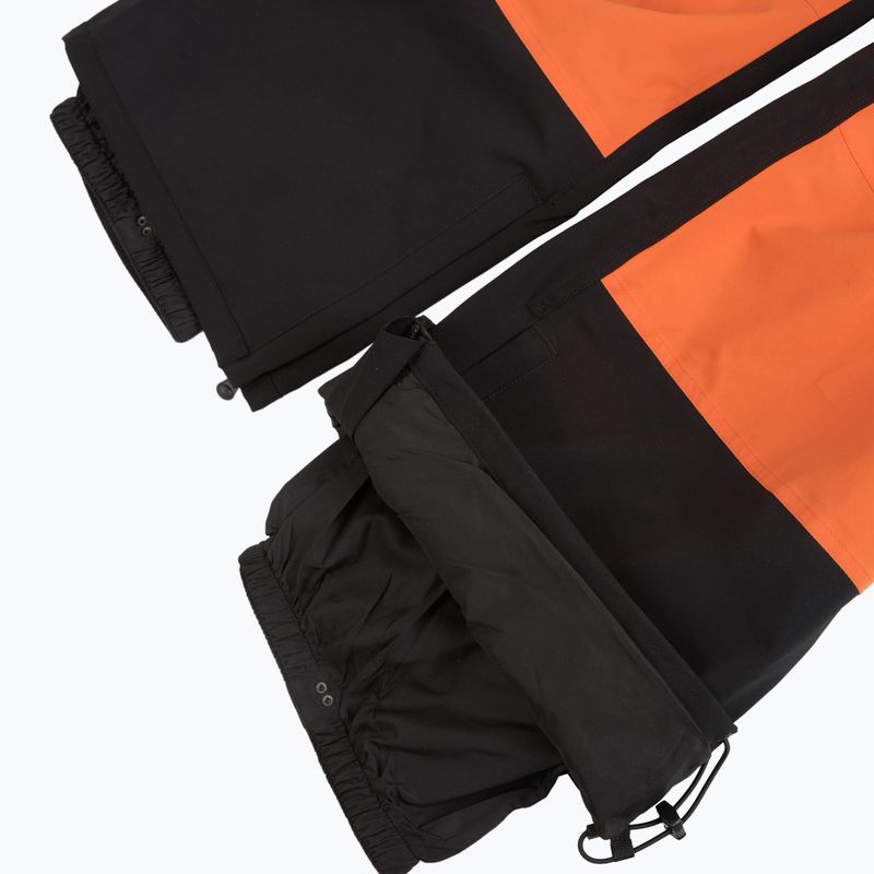 Spodnie snowboardowe męskie ThirtyTwo Basement Bib black/orange 6