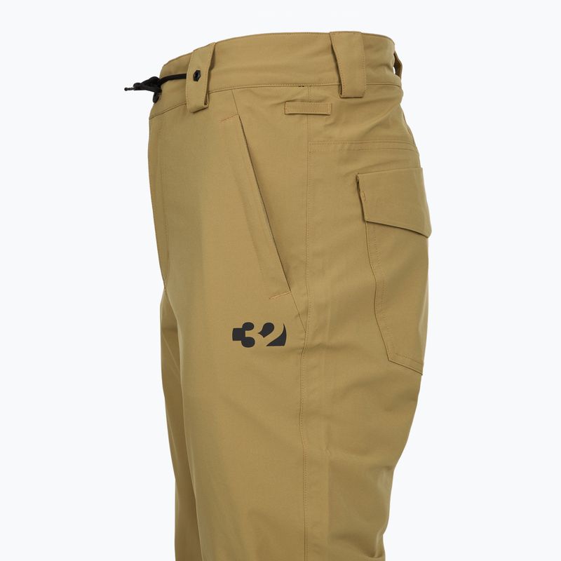 Spodnie snowboardowe męskie ThirtyTwo Wooderson khaki 3