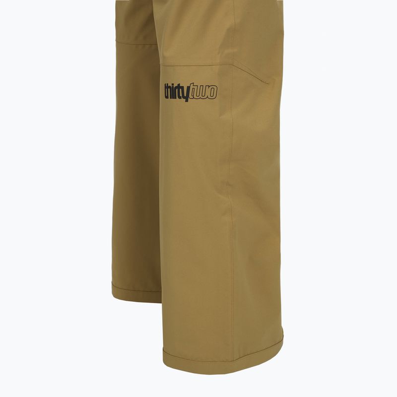 Spodnie snowboardowe męskie ThirtyTwo Wooderson khaki 4
