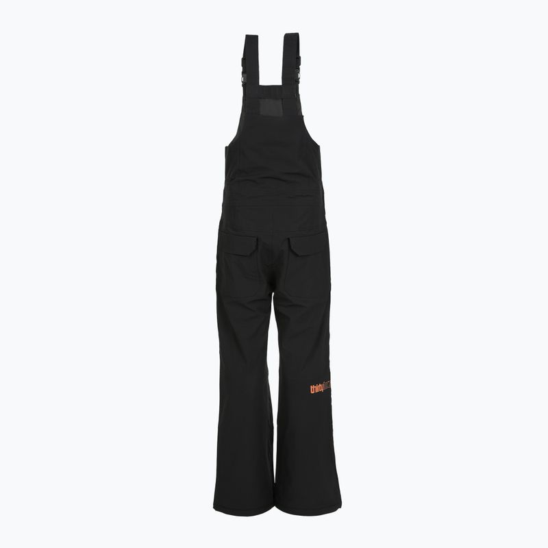 Spodnie snowboardowe dziecięce ThirtyTwo Basement Bib black/orange 2
