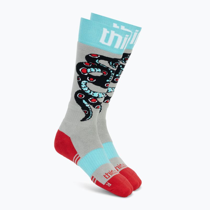 Skarpety snowboardowe męskie ThirtyTwo TM Coolmax grey/red