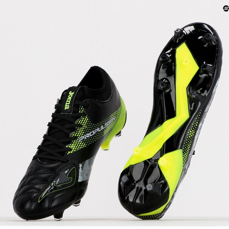 Buty piłkarskie męskie Joma Propulsion Cup FG black/lemon fluor 14