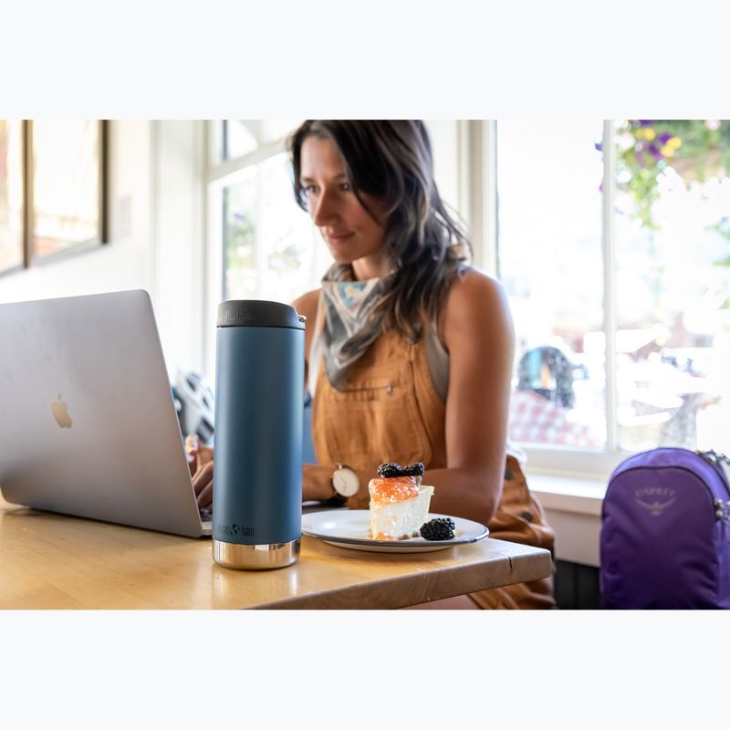 Kubek termiczny Klean Kanteen TKWide Cafe Cap 473 ml real teal 5