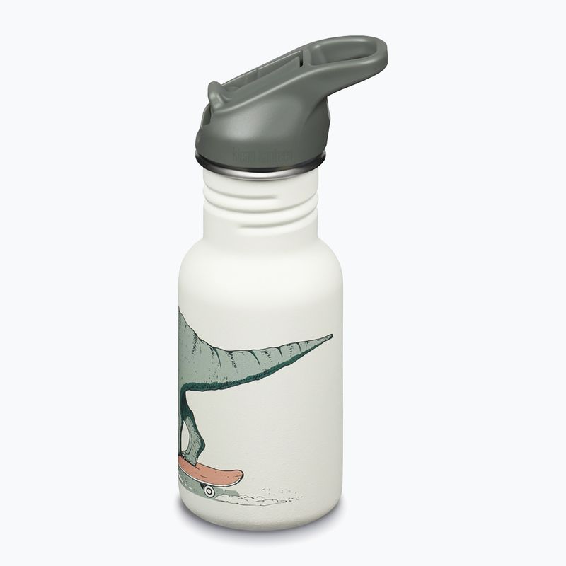 Butelka turystyczna dziecięca Klean Kanteen Flip Seal Sport Cap Straw 355 ml dino skate 2