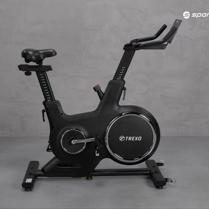 Rower spinningowy TREXO EB500 czarny 18