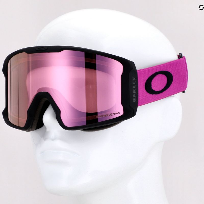 Gogle narciarskie Oakley Line Miner M matte ultra purple/prizm snow hi pink irridium 5