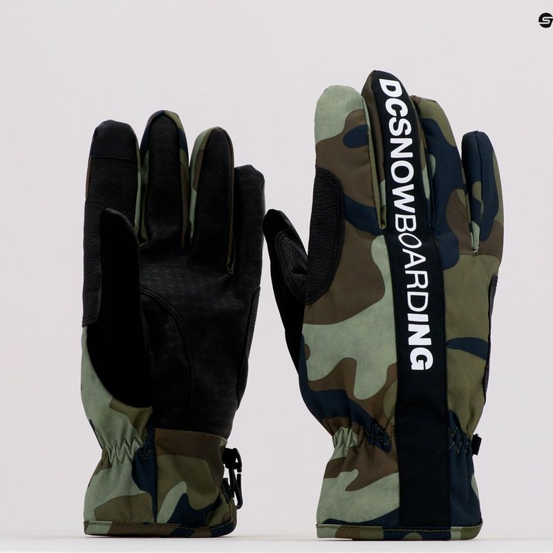 Rękawice snowboardowe męskie DC Salute woodland camo green 7