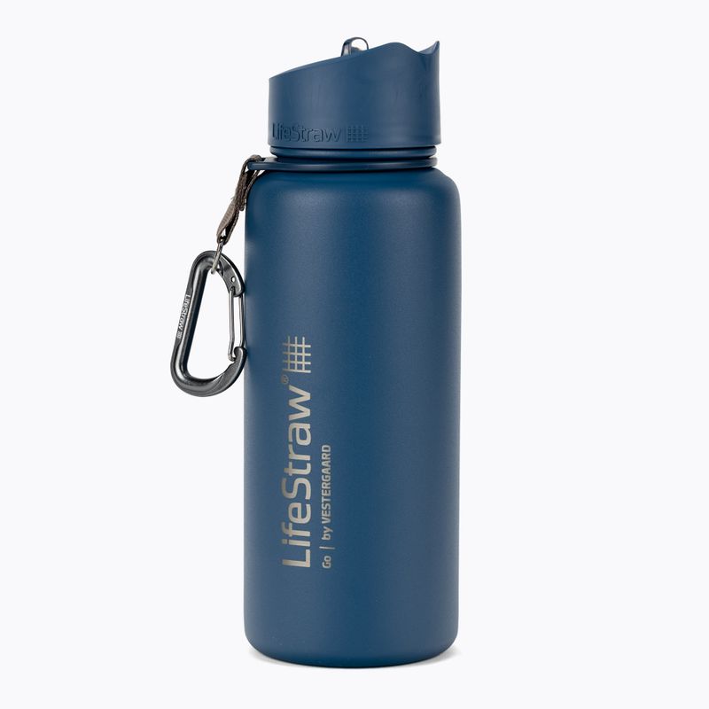 Butelka turystyczna LifeStraw Go Stainless Steel 700 ml medium blue