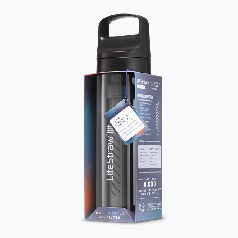 Butelka turystyczna Lifestraw Go 2.0 z filtrem 650 ml black 3