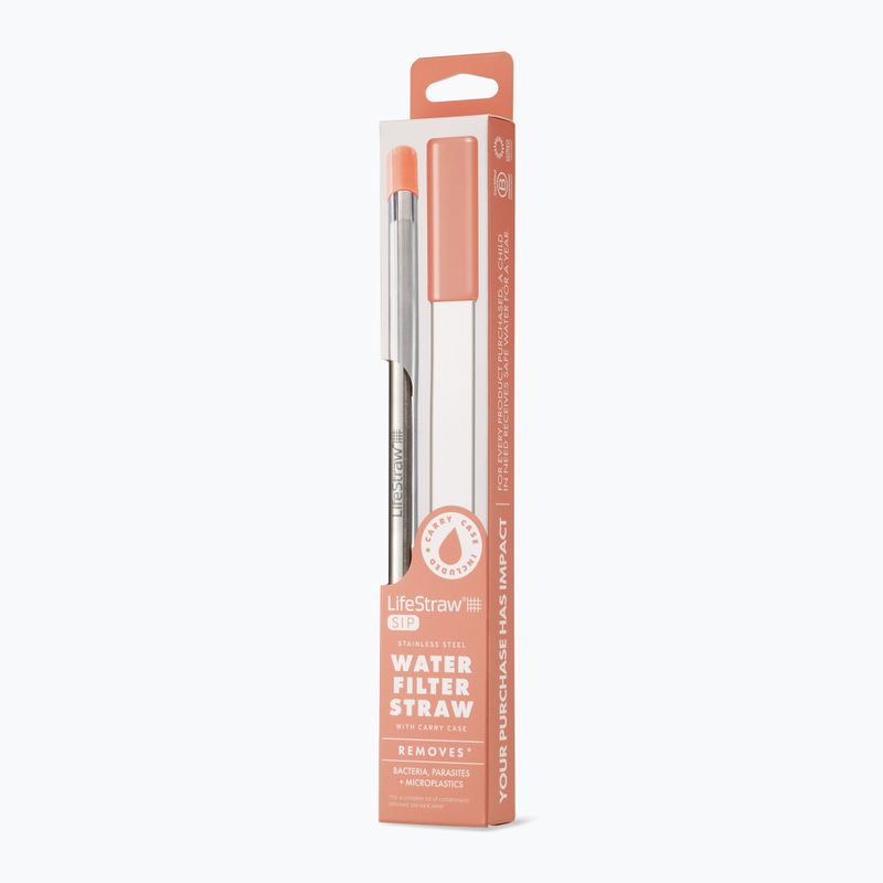 Słomka fitrująca do wody LifeStraw SIP 1-Piece with Carry Case apricot 3