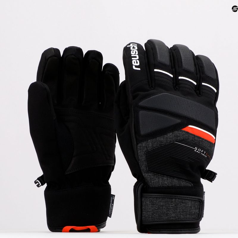 Rękawice narciarskie Reusch Storm R-TEX XT black/black melange/fire red 7