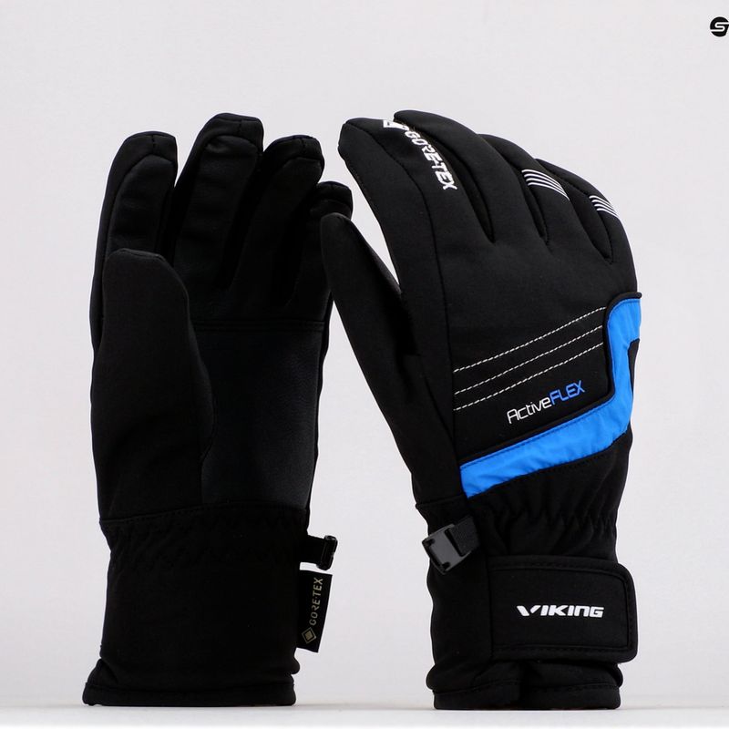 Rękawice narciarskie dziecięce Viking Helix GTX blue 8