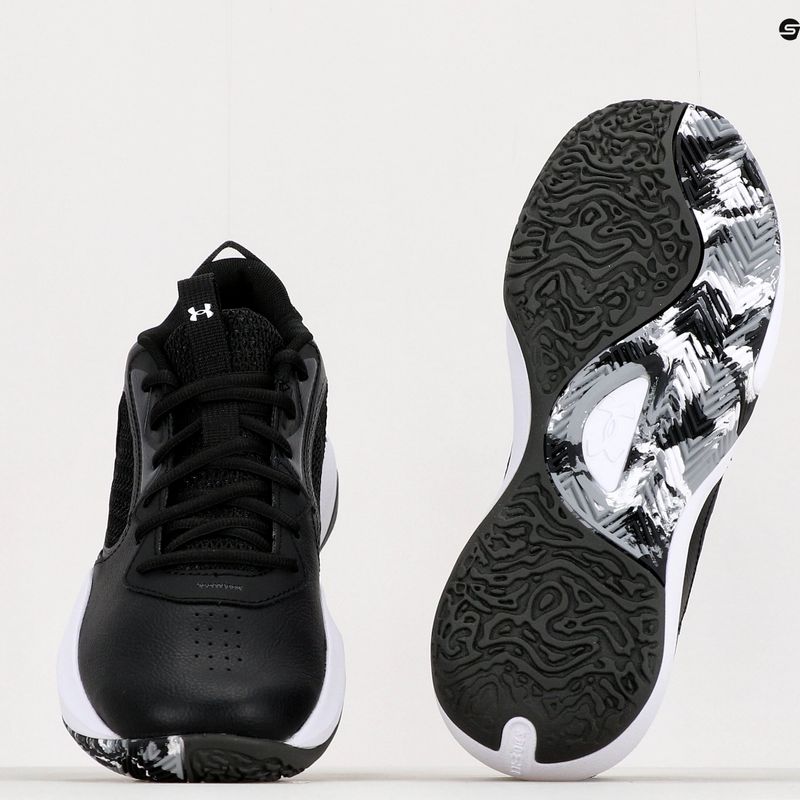 Buty do koszykówki męskie Under Armour Lockdown 6 black/white 10