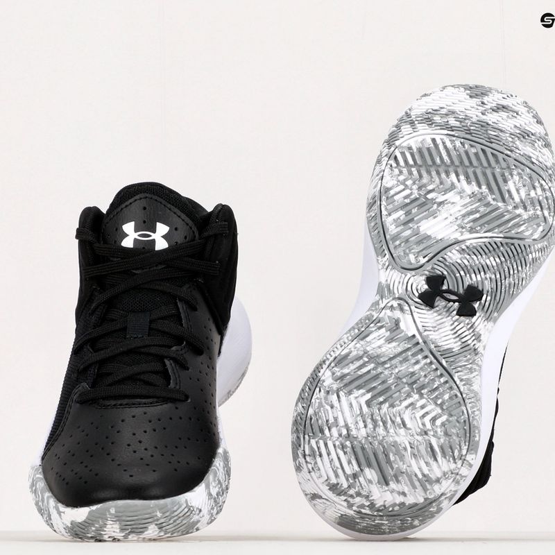 Buty do koszykówki dziecięce Under Armour GS Jet '21 black/white 10