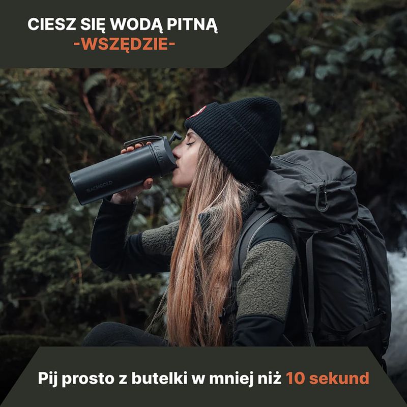 Butelka turystyczna z filtrem Bachgold Selfpress Waterfilter 500 ml biały 6